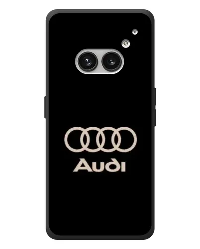 Чехол для Nothing Phone (2a) Plus с картинкой «Audi — золотой логотип»