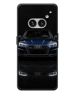 Чехол для Nothing Phone (2a) Plus с картинкой «Audi — ночное отражение»