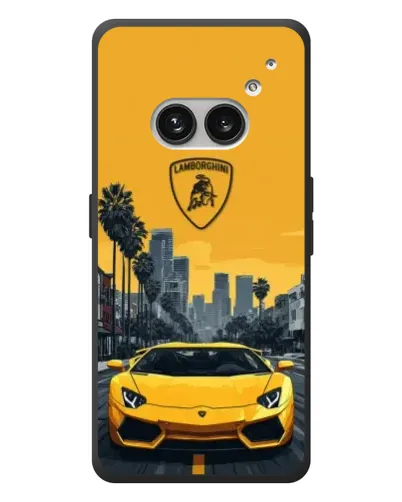 Чохол для Nothing Phone (2a) Plus з картинкою «Жовтий Lamborghini місто» Чохол для Nothing Phone (2a) Plus з картинкою «Жовтий Lamborghini місто»