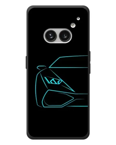 Чохол для Nothing Phone (2a) Plus з картинкою «Блакитний силует Lamborghini» Чохол для Nothing Phone (2a) Plus з картинкою «Блакитний силует Lamborghini»