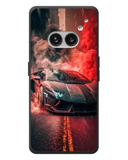 Чохол для Nothing Phone (2a) Plus з картинкою «Lamborghini червоний дим»