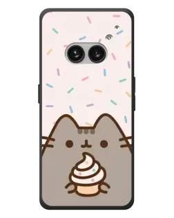 Чехол для Nothing Phone (2a) Plus с картинкой «Пушин с кексом»