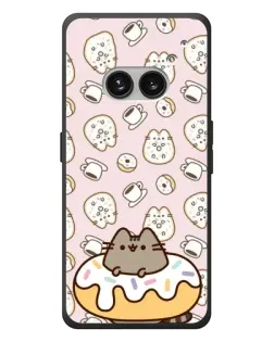 Чехол для Nothing Phone (2a) Plus с картинкой «Пушин на пончике»
