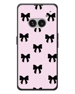 Чохол для Nothing Phone (2a) Plus з картинкою «Чорні банти Coquette»