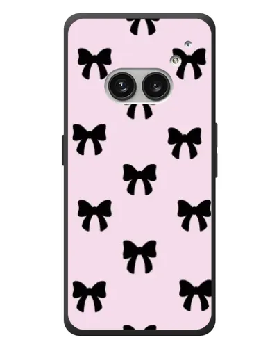 Чохол для Nothing Phone (2a) Plus з картинкою «Чорні банти Coquette»
