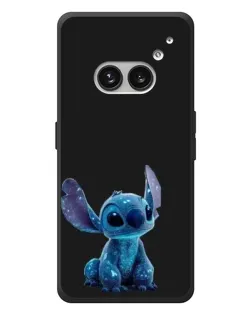 Чехол для Nothing Phone (2a) Plus с картинкой «Стич на черном»