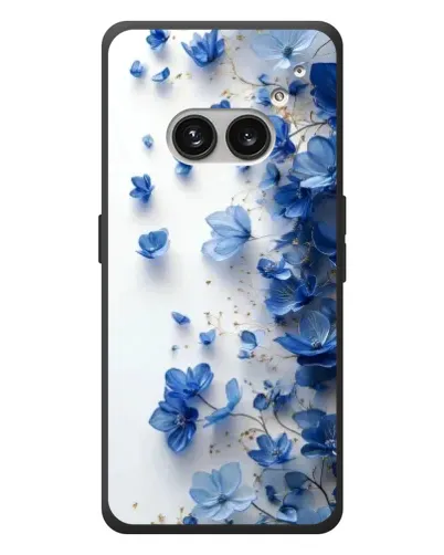 Чехол для Nothing Phone (2a) Plus с картинкой «Голубой цветочный каскад»