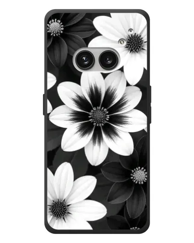 Чехол для Nothing Phone (2a) Plus с картинкой «Монохромные астры»
