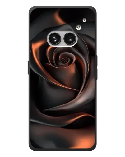 Чехол для Nothing Phone (2a) Plus с картинкой «Шелковая черная роза»