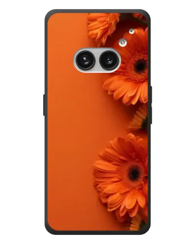 Чехол для Nothing Phone (2a) Plus с картинкой «Оранжевые герберы»