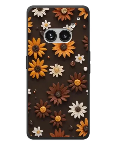 Чехол для Nothing Phone (2a) Plus с картинкой «Узор из маленьких подсолнухов»