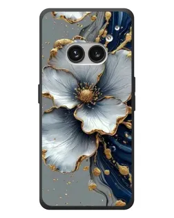 Чехол для Nothing Phone (2a) Plus с картинкой «Белый цветок и золотой флюид» Чехол для Nothing Phone (2a) Plus с картинкой «Белый цветок и золотой флюид»