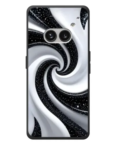 Чехол для Nothing Phone (2a) Plus с картинкой «Черно-белая спираль»