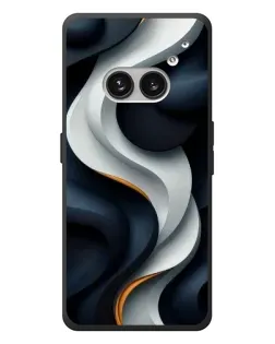 Чохол для Nothing Phone (2a) Plus з картинкою «Об'ємні чорно-білі стрічки» Чохол для Nothing Phone (2a) Plus з картинкою «Об'ємні чорно-білі стрічки»