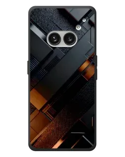 Чехол для Nothing Phone (2a) Plus с картинкой «Черные геометрические блоки»