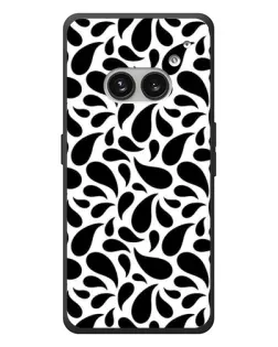 Чехол для Nothing Phone (2a) Plus с картинкой «Контрастные черные капли»