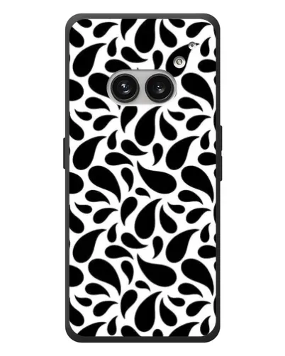 Чехол для Nothing Phone (2a) Plus с картинкой «Контрастные черные капли»