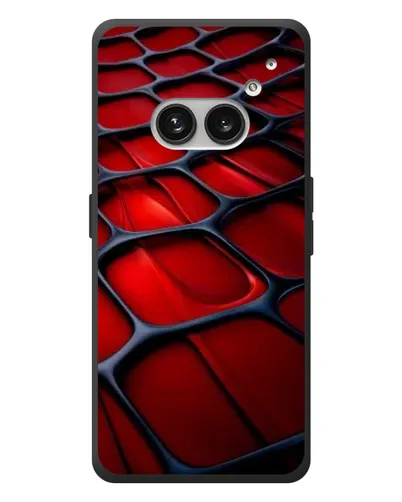 Чехол для Nothing Phone (2a) Plus с картинкой «Красная глянцевая сетка»