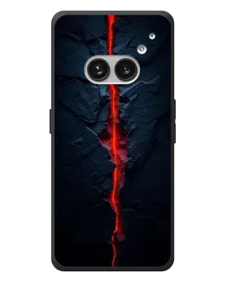 Чехол для Nothing Phone (2a) Plus с картинкой «Kрасная лавовая трещина»