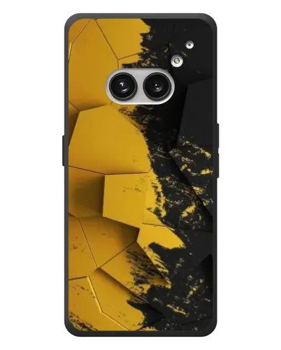 Чехол для Nothing Phone (2a) Plus с картинкой «Золотые осколки геометрии»