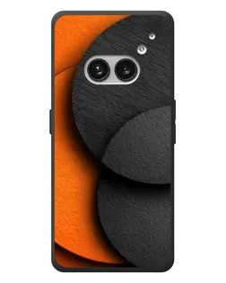Чехол для Nothing Phone (2a) Plus с картинкой «Геометрия оранжевых кругов»