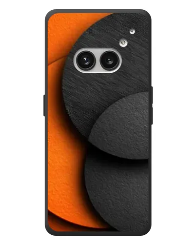 Чехол для Nothing Phone (2a) Plus с картинкой «Геометрия оранжевых кругов»