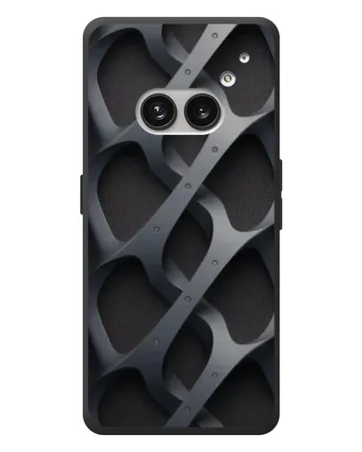 Чехол для Nothing Phone (2a) Plus с картинкой «Объемное серое плетение»