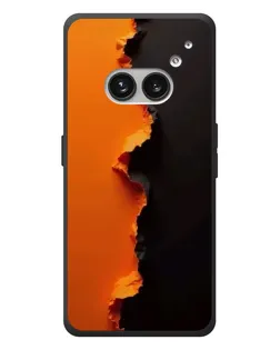 Чехол для Nothing Phone (2a) Plus с картинкой «Оранжевый разлом»