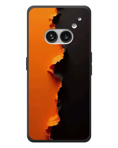 Чехол для Nothing Phone (2a) Plus с картинкой «Оранжевый разлом»