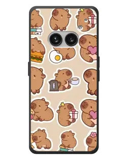 Чохол для Nothing Phone (2a) Plus з картинкою «Капібари паттерн»