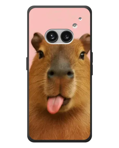 Чехол для Nothing Phone (2a) Plus с картинкой «Капибара с языком»