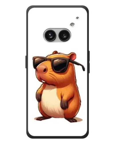 Чехол для Nothing Phone (2a) Plus с картинкой «Капибара в очках»