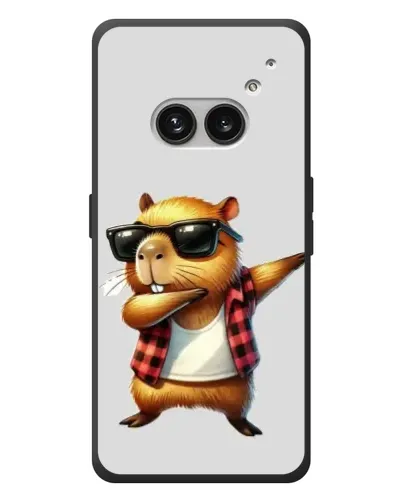 Чехол для Nothing Phone (2a) Plus с картинкой «Капибара рэпер даб»