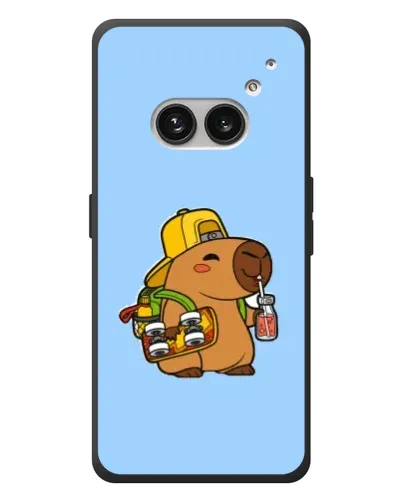 Чехол для Nothing Phone (2a) Plus с картинкой «Капибара на скейте»