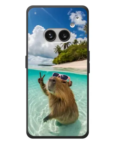 Чехол для Nothing Phone (2a) Plus с картинкой «Капибара на море»