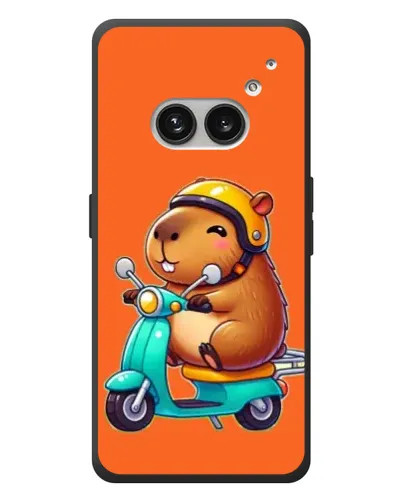 Чехол для Nothing Phone (2a) Plus с картинкой «Капибара на скутере»