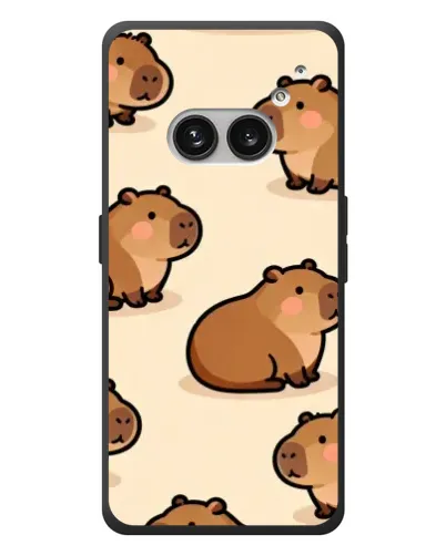 Чехол для Nothing Phone (2a) Plus с картинкой «Паттерн милых капибар»