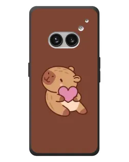 Чохол для Nothing Phone (2a) Plus з картинкою «Капібара з серцем»