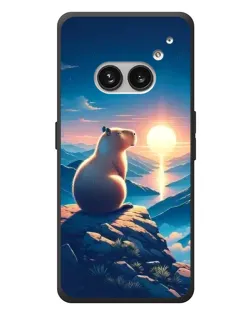 Чохол для Nothing Phone (2a) Plus з картинкою «Захід сонця з капібарою»