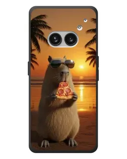 Чохол для Nothing Phone (2a) Plus з картинкою «Капібара з піцою»