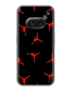 Чохол для Nothing Phone 2a з картинкою «Jordan Red Pattern»