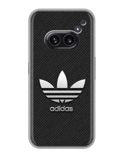 Чохол для Nothing Phone 2a з картинкою «Adidas Карбонова текстура»