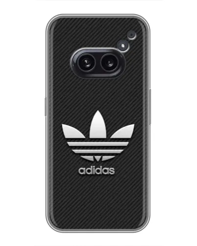 Чохол для Nothing Phone 2a з картинкою «Adidas Карбонова текстура»