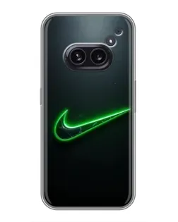 Чохол для Nothing Phone 2a з картинкою «Неоновий контур Nike»