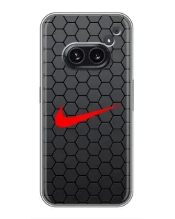 Чохол для Nothing Phone 2a з картинкою «Nike — карбонова сітка»