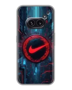 Чохол для Nothing Phone 2a з картинкою «Техногенний стиль Nike»