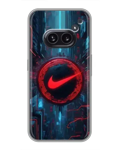 Чохол для Nothing Phone 2a з картинкою «Техногенний стиль Nike» Чохол для Nothing Phone 2a з картинкою «Техногенний стиль Nike»