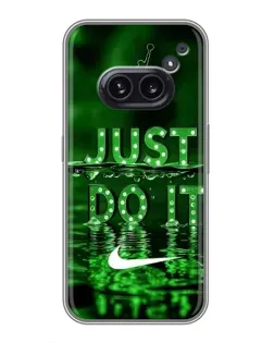 Чохол для Nothing Phone 2a з картинкою «Зелений неоновий Nike»
