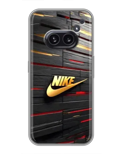 Чохол для Nothing Phone 2a з картинкою «Золотий Nike на металі» Чохол для Nothing Phone 2a з картинкою «Золотий Nike на металі»