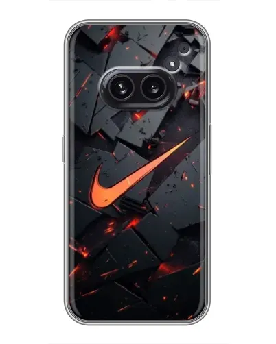 Чохол для Nothing Phone 2a з картинкою «Nike — ефект розломів» Чохол для Nothing Phone 2a з картинкою «Nike — ефект розломів»